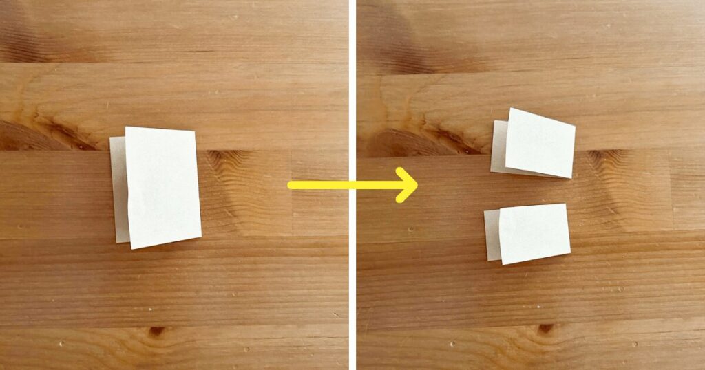 シンプルなジェンダーリビール旗の作り方【紙ver】_工程1