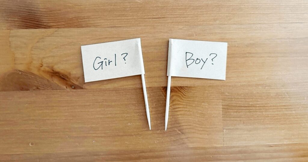 シンプルなジェンダーリビール旗の作り方【紙ver】