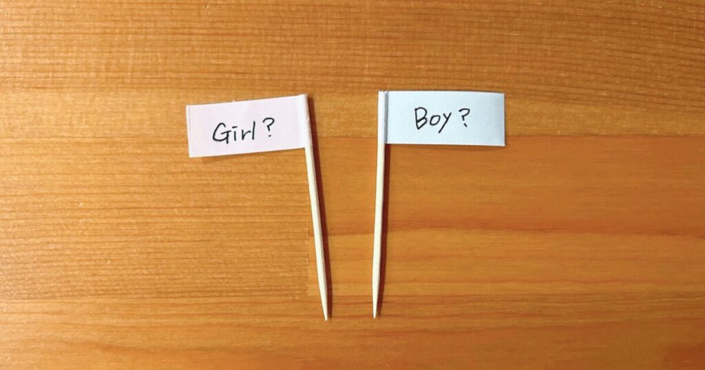 シンプルなジェンダーリビール旗の作り方【マスキングテープver】