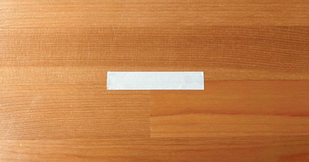 シンプルなジェンダーリビール旗の作り方【マスキングテープver】_工程1