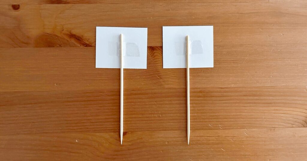 リボン付きジェンダーリビールピックの作り方_ 工程3