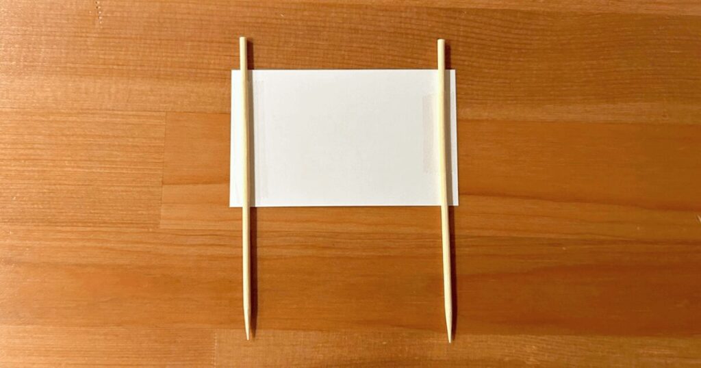 リボン付きジェンダーリビールトッパーの作り方_工程2