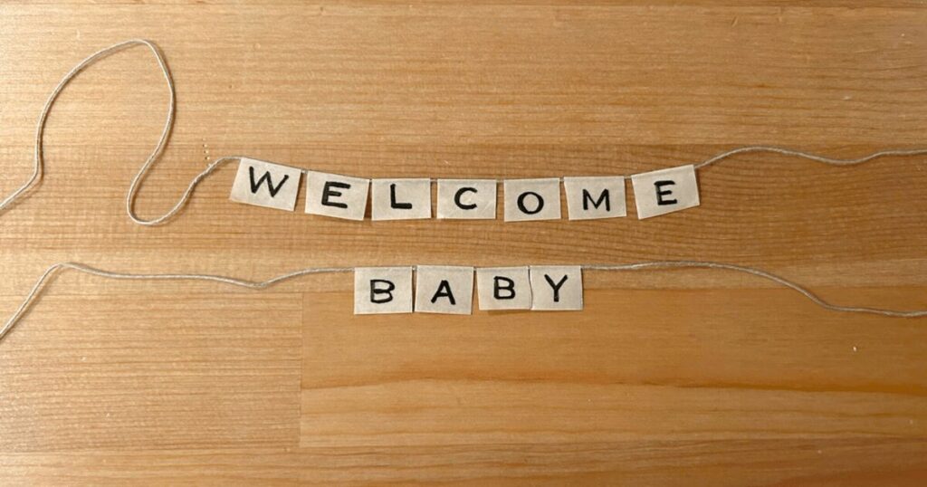 ガーランド風ジェンダーリビールケーキトッパーの作り方_工程4