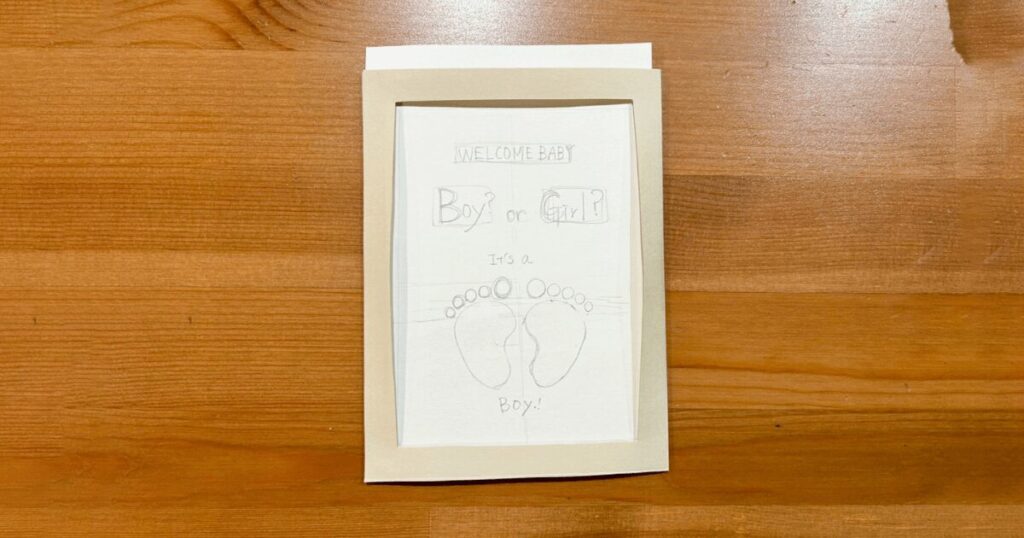 ジェンダーリビールマジックカードの作り方