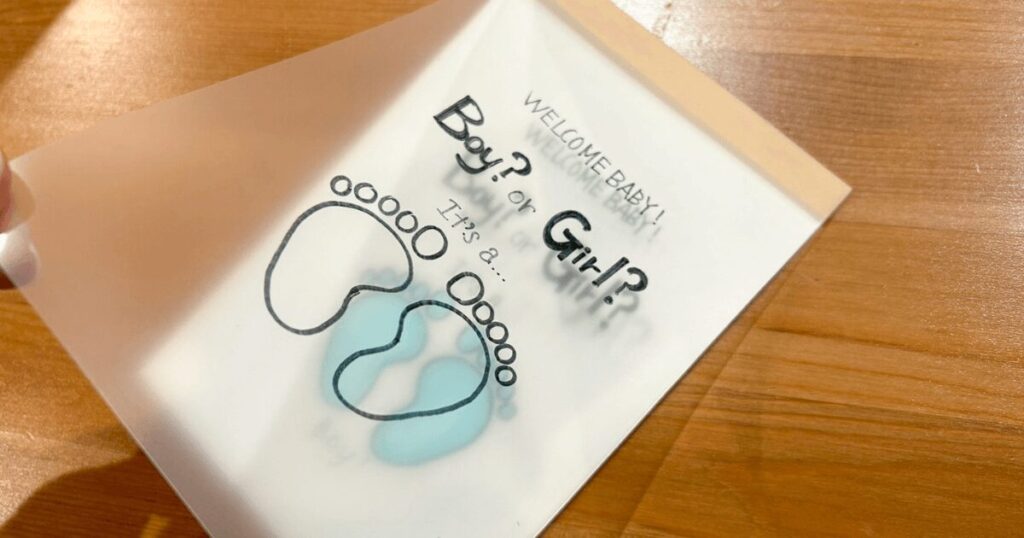 ジェンダーリビールマジックカードの作り方