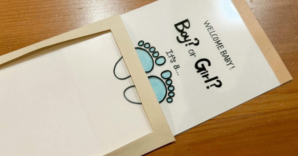 ジェンダーリビールマジックカードの作り方