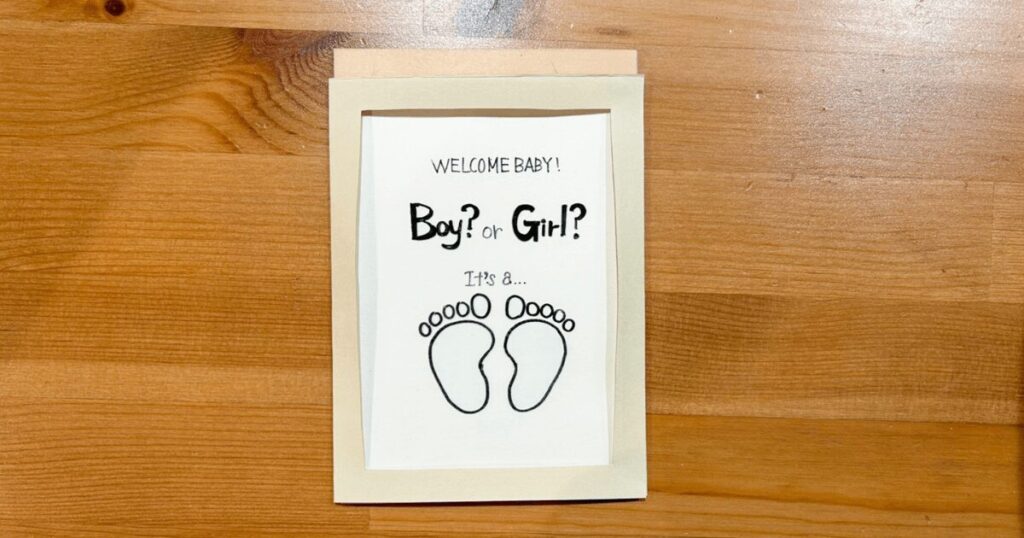 ジェンダーリビールマジックカードの作り方