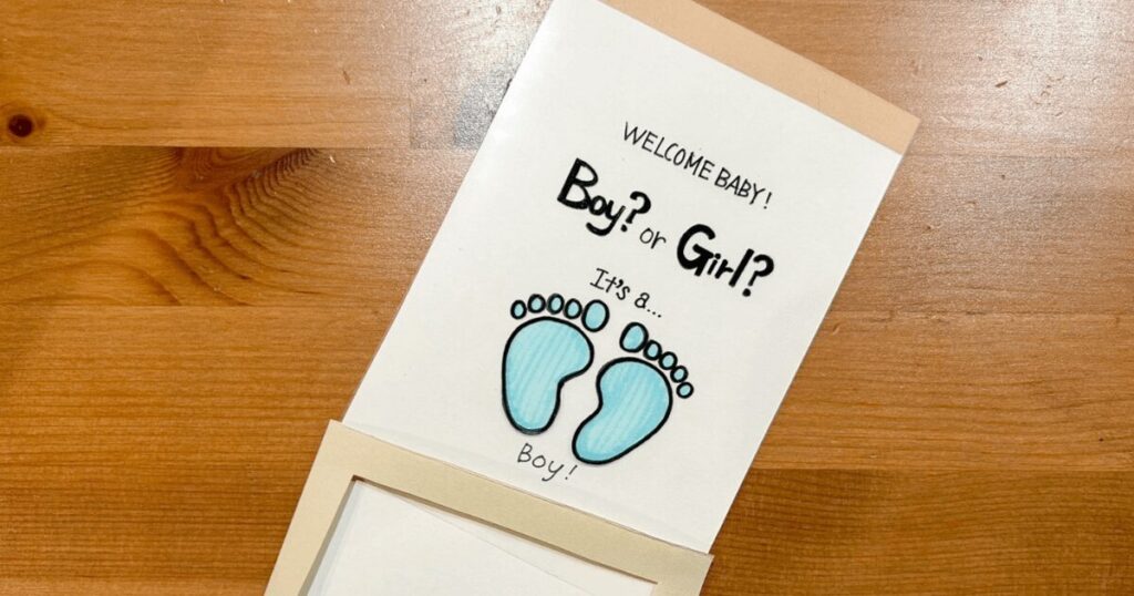 ジェンダーリビールマジックカードの作り方