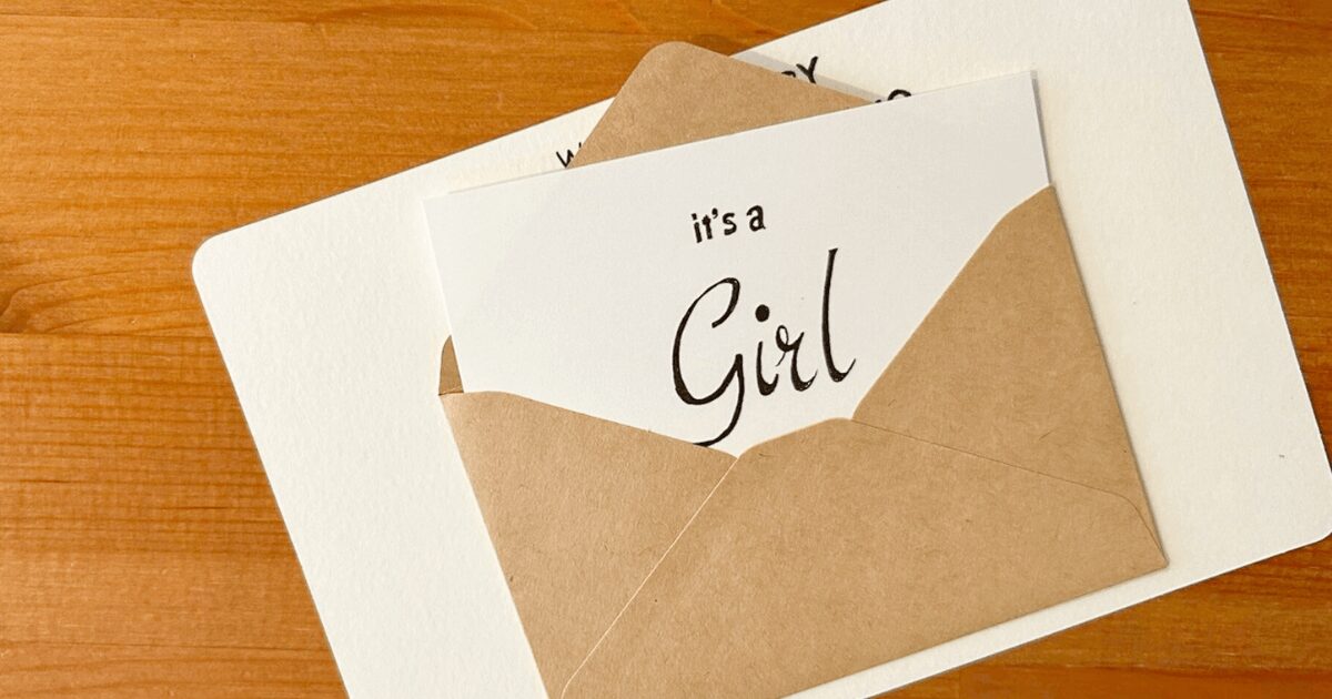 100均ジェンダーリビールカード