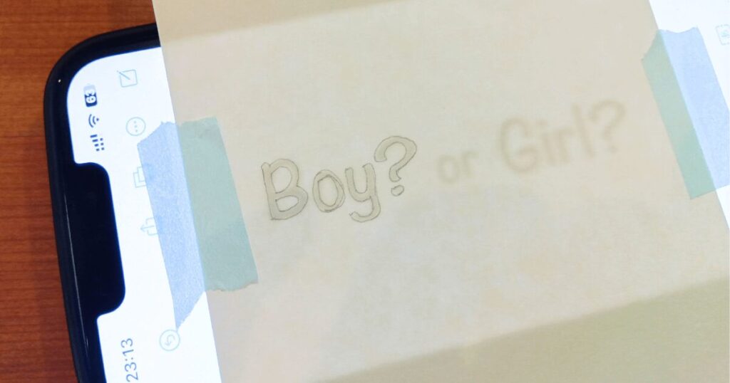 ジェンダーリビールカードを手書きでもきれいに仕上げる方法